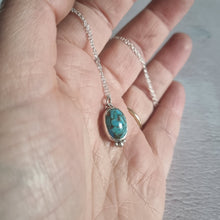 Small Turquoise Silver Necklace