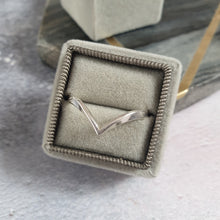 handmade silver wishbone ring