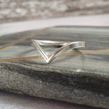 Sterling silver wishbone ring