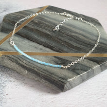 Delicate silver ankle chain