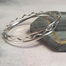 Hammered Silver Bangle