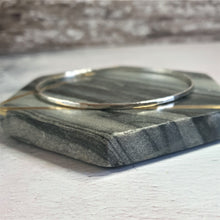 Hammered Silver Bangle