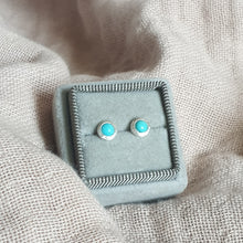 Turquoise Silver Stud Earrings