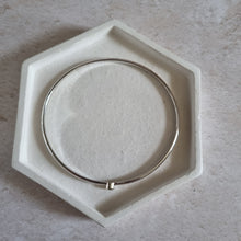 Silver Birthstone Bangle