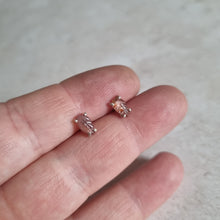 Little Tourmaline Leaf Stud Earrings