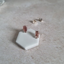 Little Tourmaline Leaf Stud Earrings