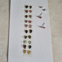 Little Tourmaline Leaf Stud Earrings