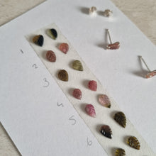 Little Tourmaline Leaf Stud Earrings
