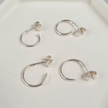 Dainty Silver Hoop Earrings