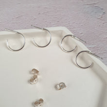 Dainty Silver Hoop Earrings