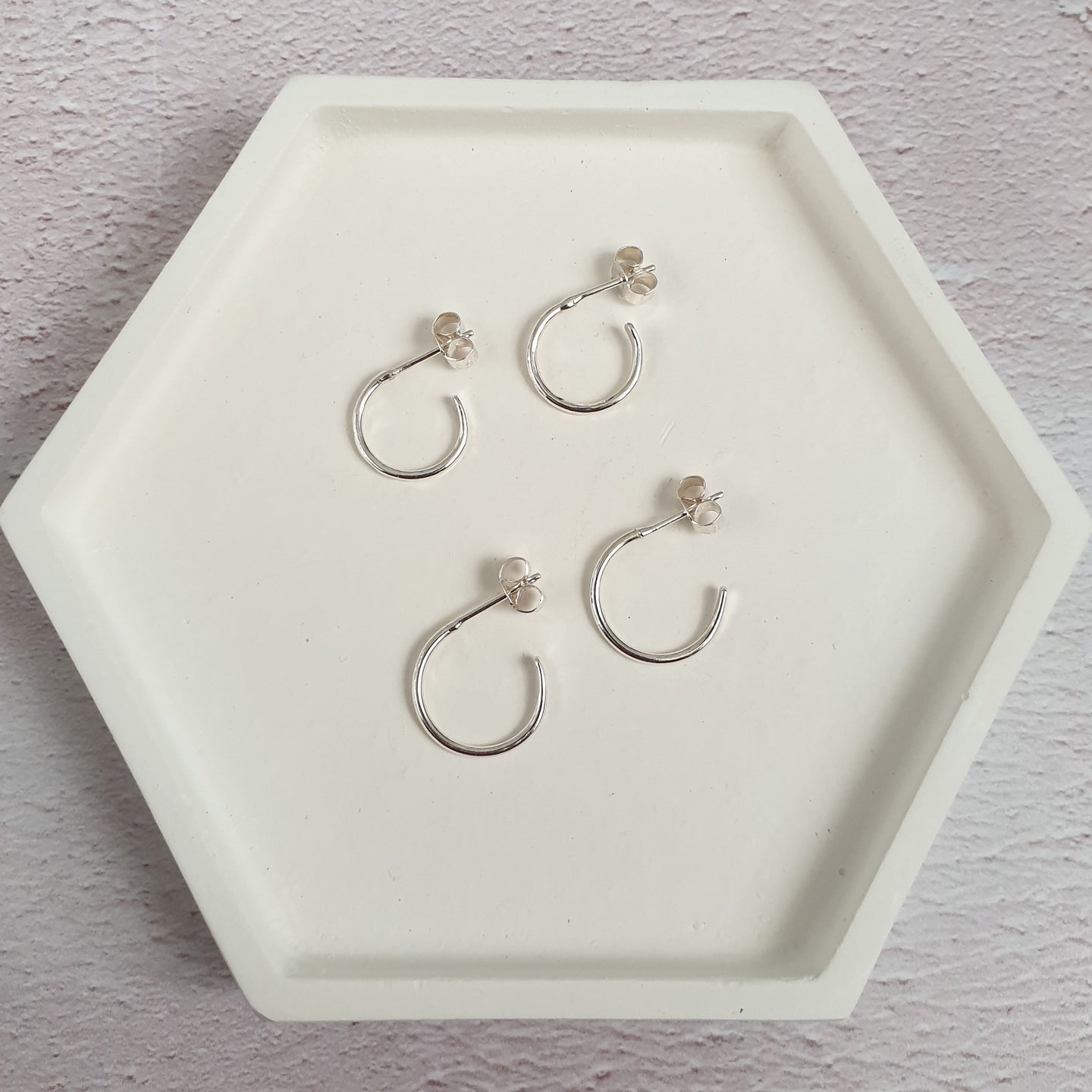 Dainty Silver Hoop Earrings