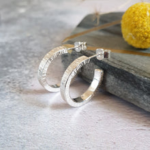 Sterling silver hoop earrings