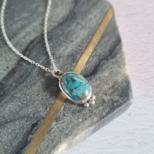Small Turquoise Silver Necklace