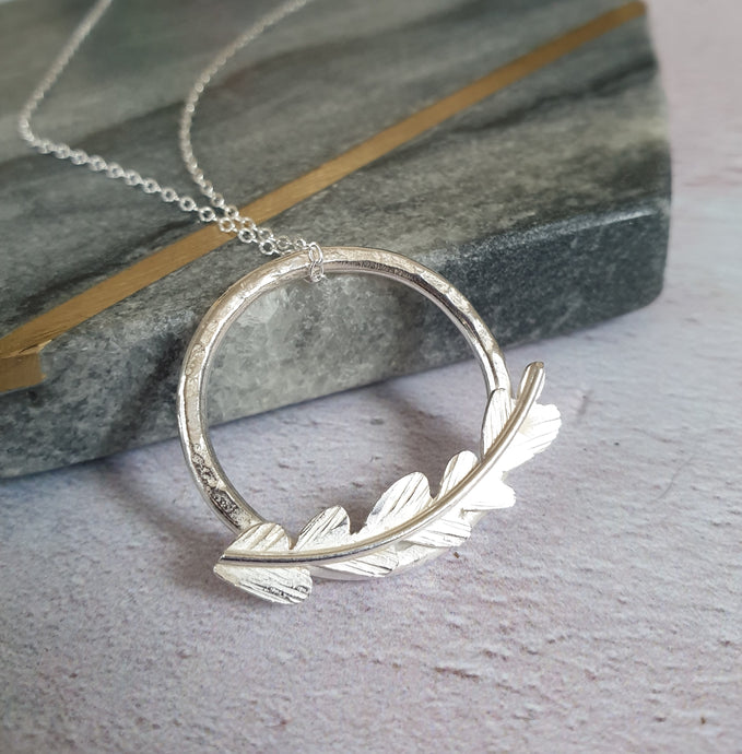 Fern Silver Necklace
