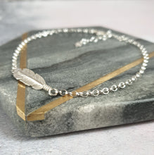 Feather Silver Bracelet