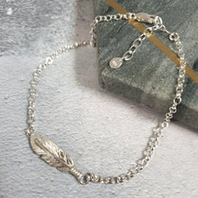 Feather Silver Bracelet