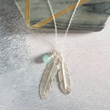 Feathers Silver Necklace