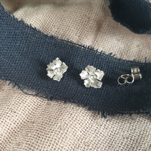 Flower Silver Stud Earrings