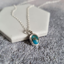 Dainty Turquoise Silver Necklace