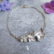 Hydrangea Silver Flower Bracelet
