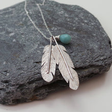 Feathers Silver Necklace