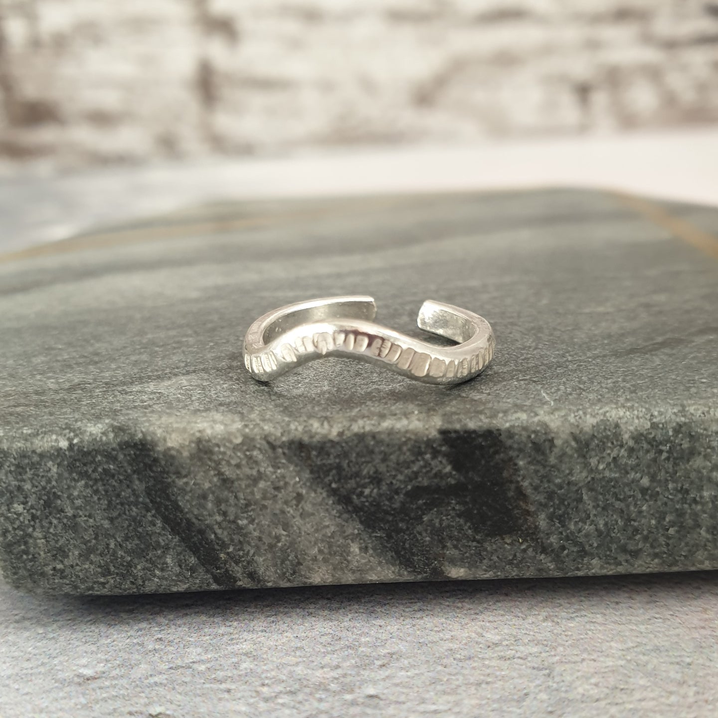 Sterling Silver Wave Toe Ring | Sterling Silver Toe Rings Presentation Box